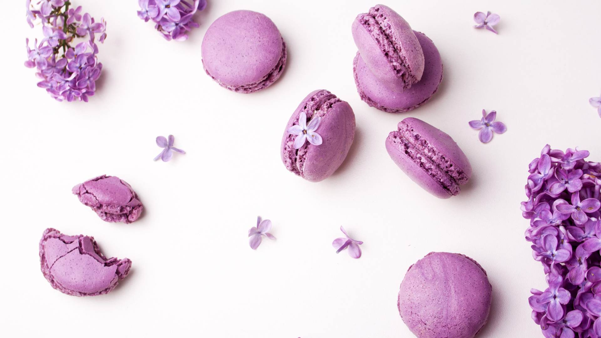 Macarons à la violette