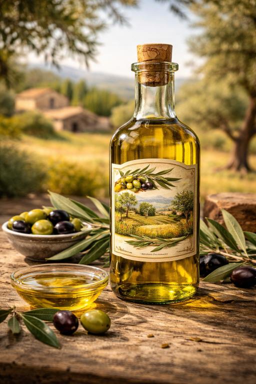 etiquette huile olive